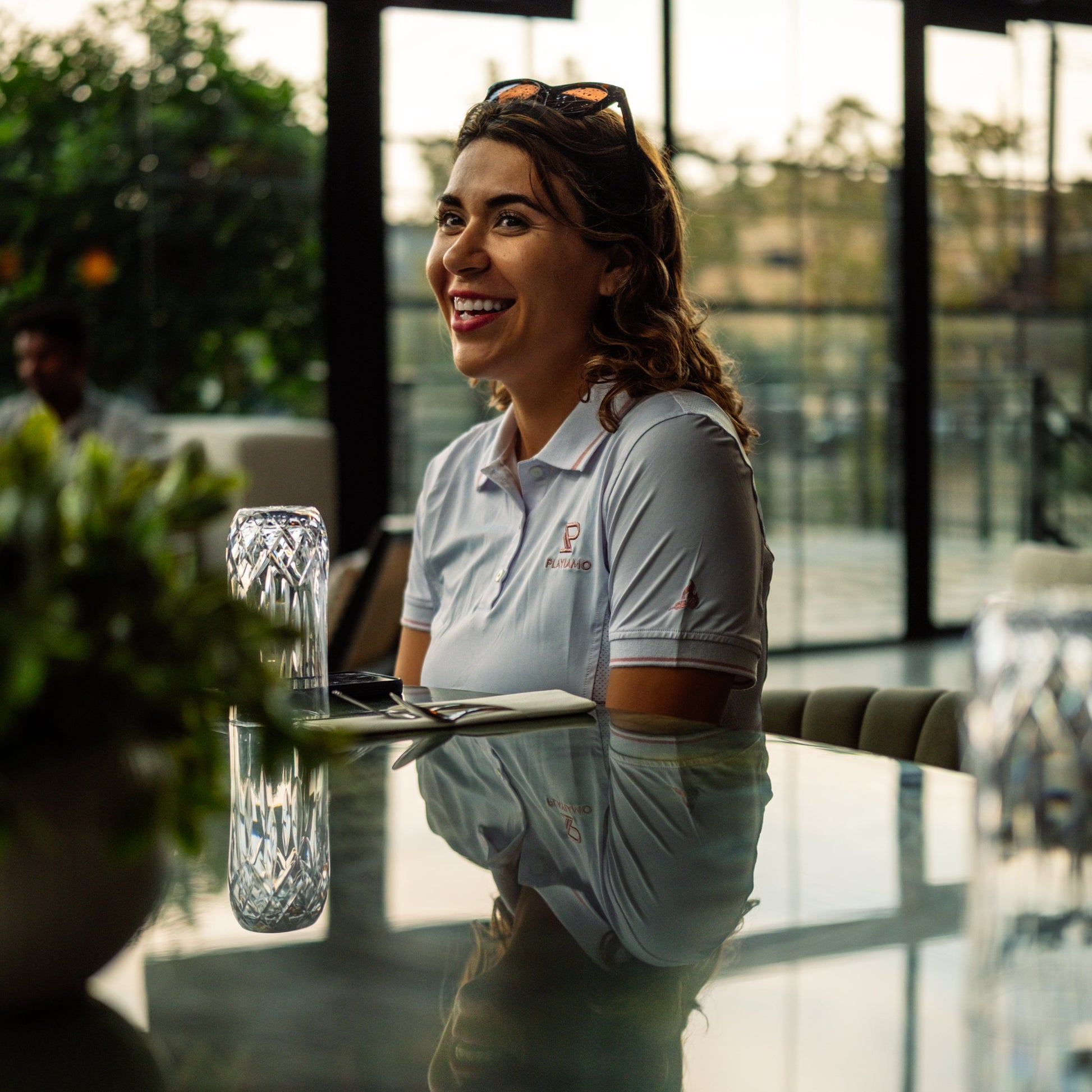 PLAYIAMO The Everyday Ace Performance Shirt – Women’s White