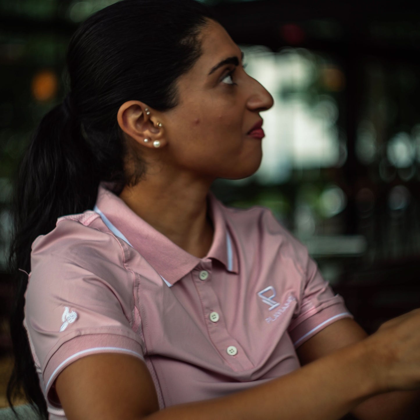 The Everyday Ace Performance Polo– Women’s Pink