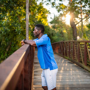 PLAYIAMO The Everyday Ace Performance Shirt – Men’s Blue