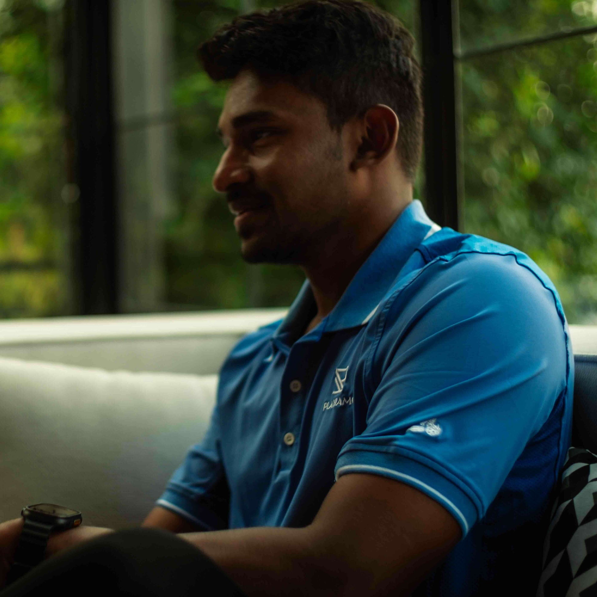 PLAYIAMO The Everyday Ace Performance Shirt – Men’s Blue